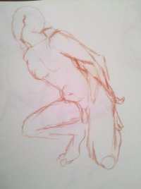 Bild in Mischtechnik auf Papier